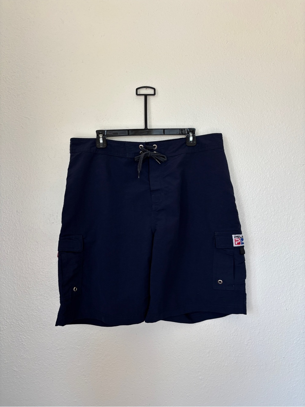 Pelagic Navy Cargo Swim Shorts with Drawstring